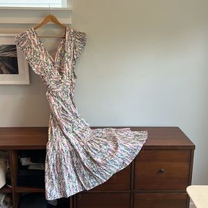 wrap dress floral TiMo size L